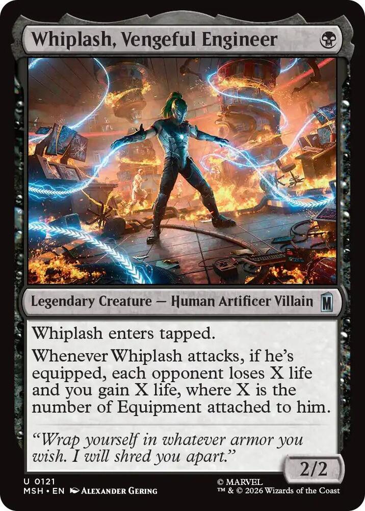 Whiplash, Vengeful Engineer 121 (Marvel Super Heroes) - Foil