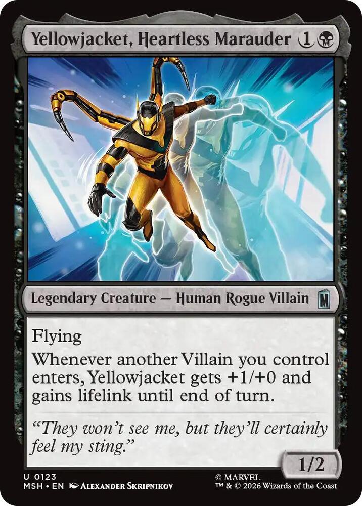 Yellowjacket, Heartless Marauder 123 (Marvel Super Heroes) - Foil