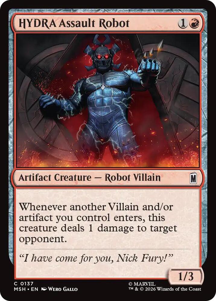 HYDRA Assault Robot 137 (Marvel Super Heroes) - Foil