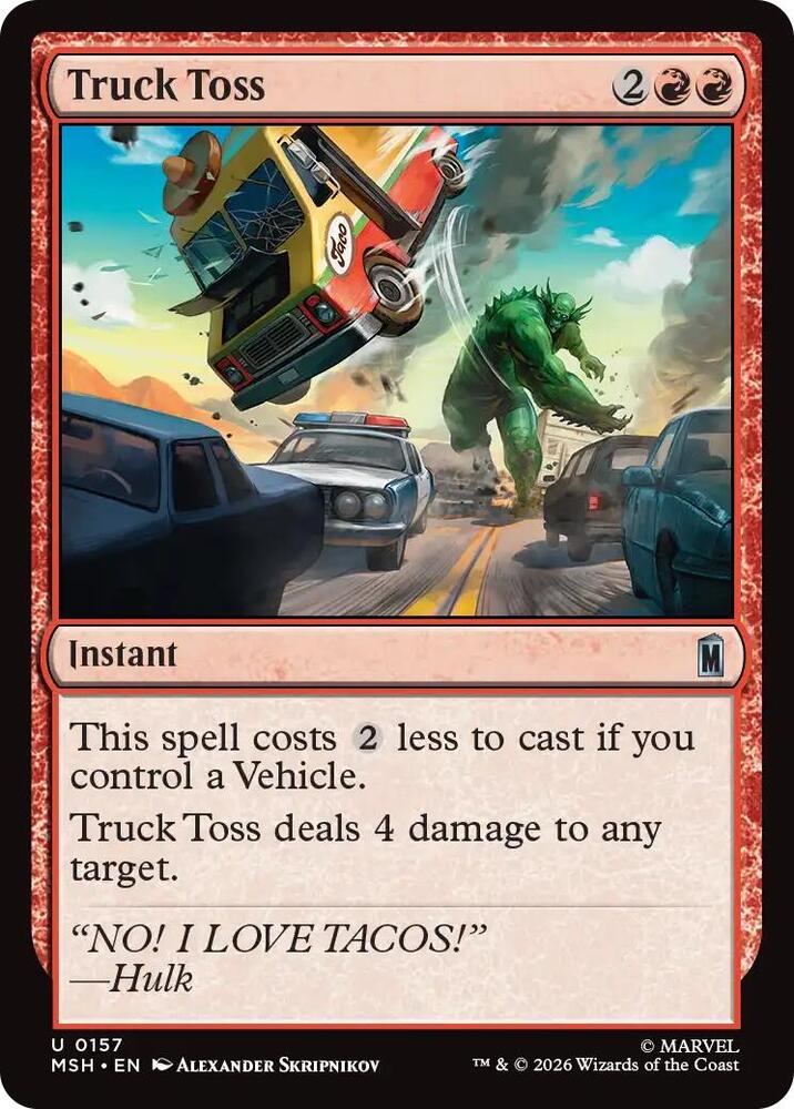 Truck Toss 157 (Marvel Super Heroes) - Foil