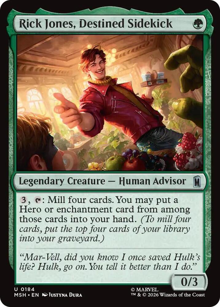 Rick Jones, Destined Sidekick 184 (Marvel Super Heroes) - Foil