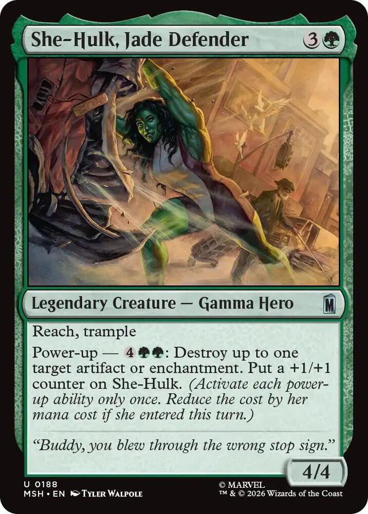 She-Hulk, Jade Defender 188 (Marvel Super Heroes) - Foil