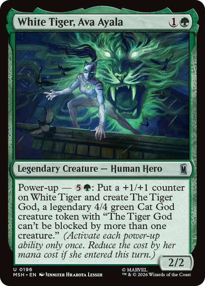 White Tiger, Ava Ayala 196 (Marvel Super Heroes) - Foil