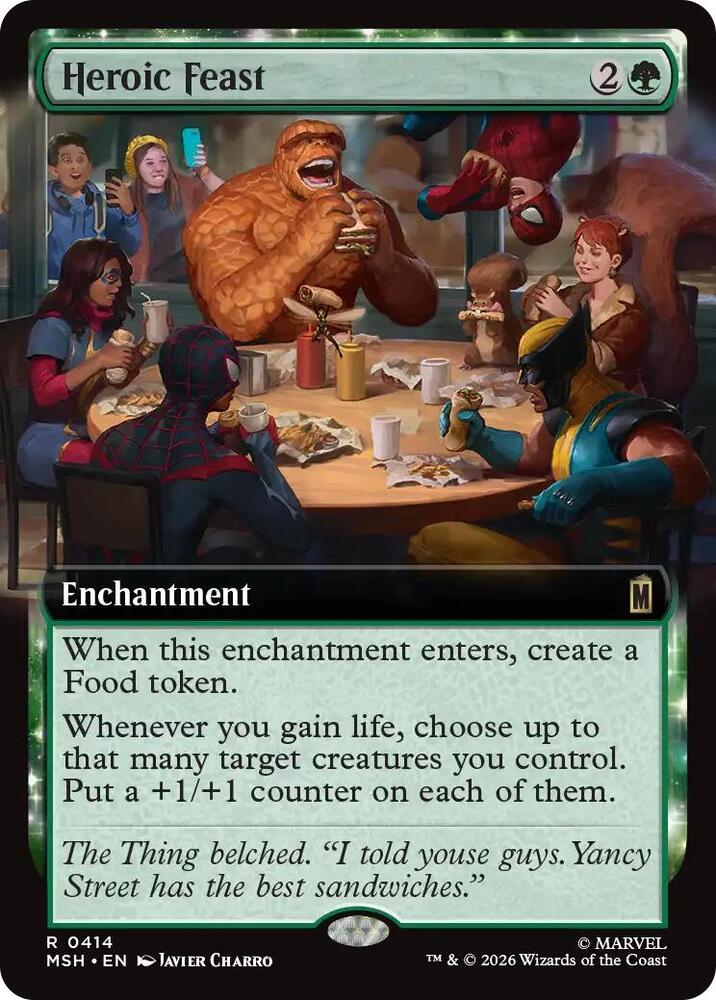 Heroic Feast 414 (Marvel Super Heroes) - Extended Art Foil