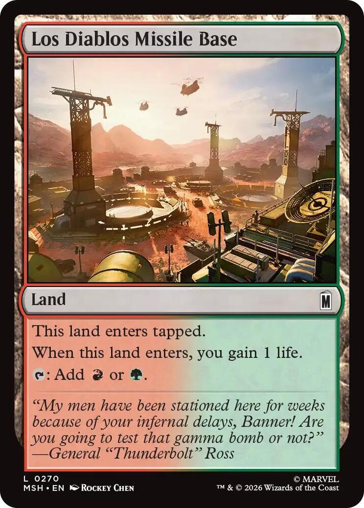 Los Diablos, Missile Base 270 (Marvel Super Heroes) - Foil