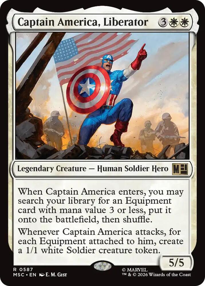 Captain America, Liberator 587 (Commander: Marvel Super Heroes) - Foil