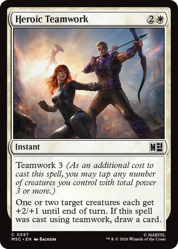 Heroic Teamwork 597 (Commander: Marvel Super Heroes) - Foil