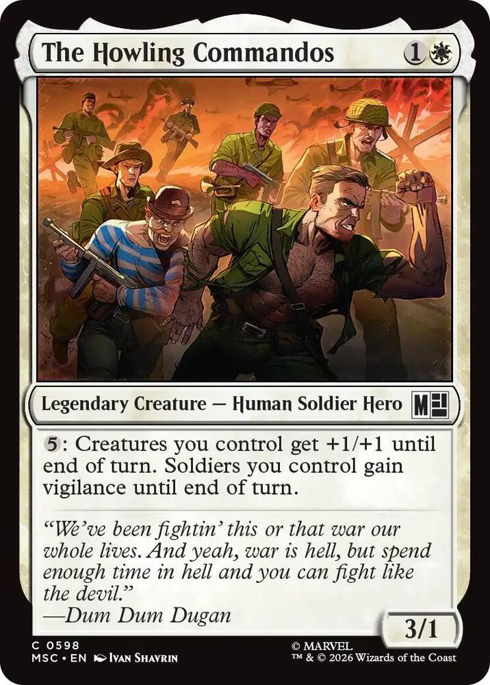 The Howling Commandos 598 (Commander: Marvel Super Heroes) - Foil