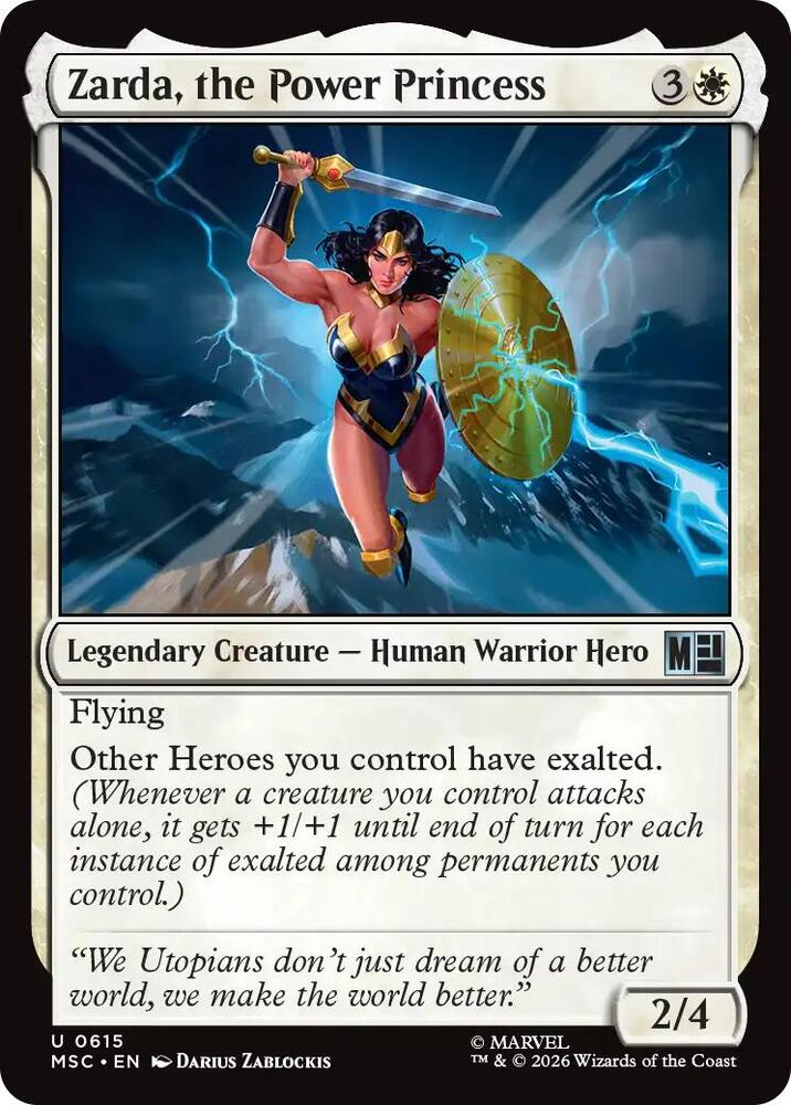 Zarda, the Power Princess 615 (Commander: Marvel Super Heroes) - Foil