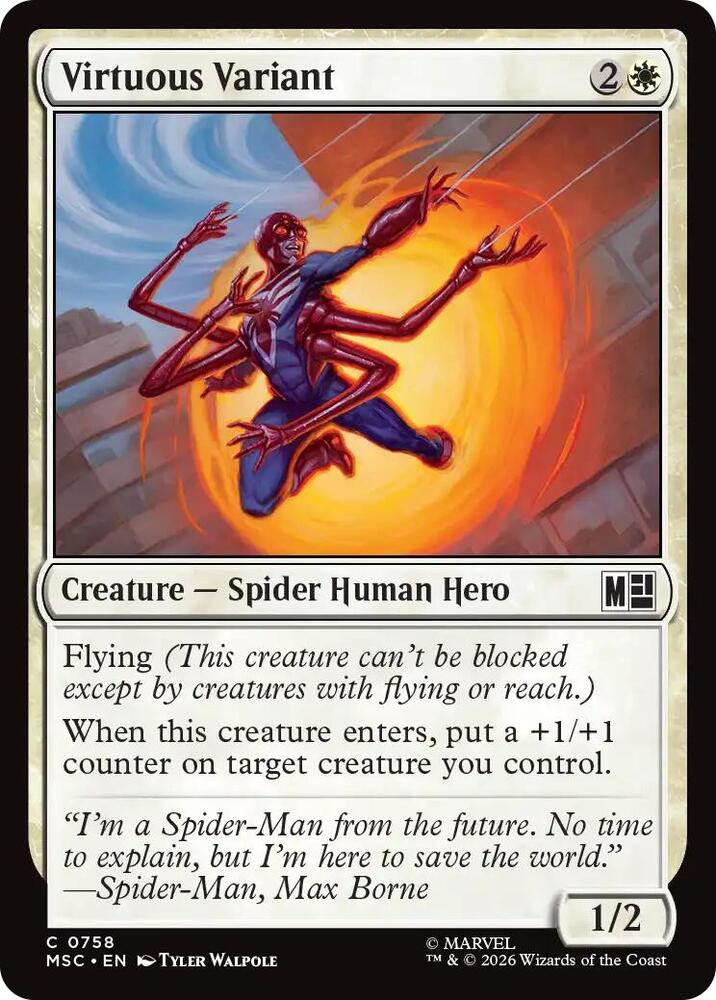 Virtuous Variant 758 (Commander: Marvel Super Heroes) - Foil