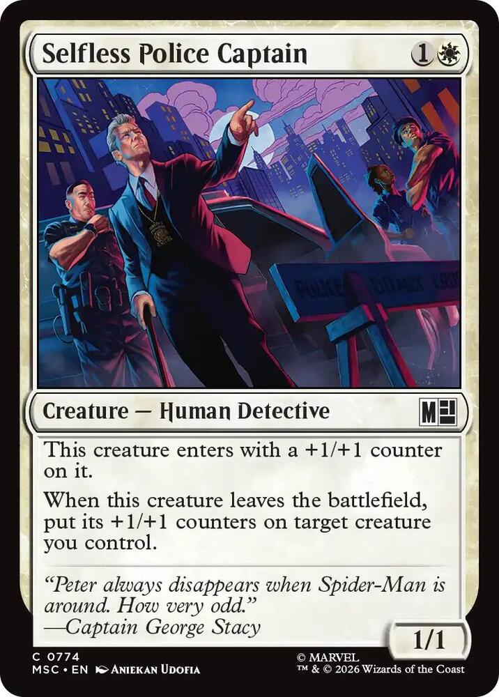 Selfless Police Captain 774 (Commander: Marvel Super Heroes) - Foil