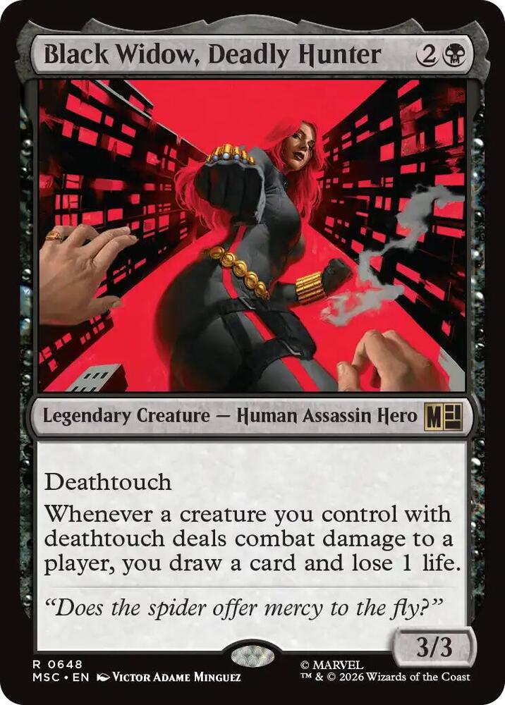 Black Widow, Deadly Hunter 648 (Commander: Marvel Super Heroes) - Foil