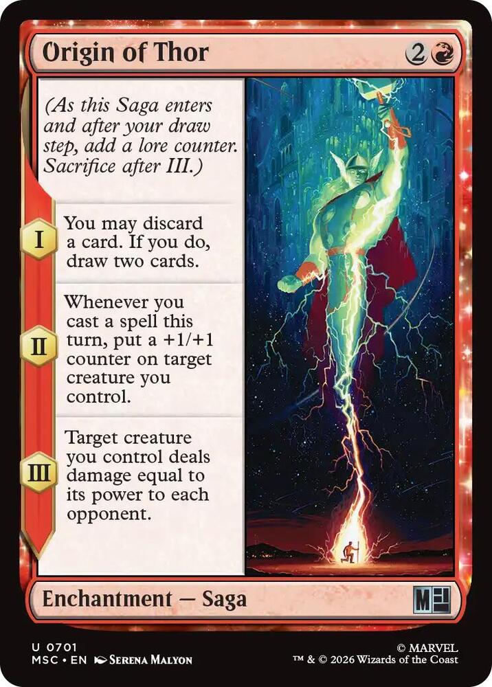 Origin of Thor 701 (Commander: Marvel Super Heroes) - Foil