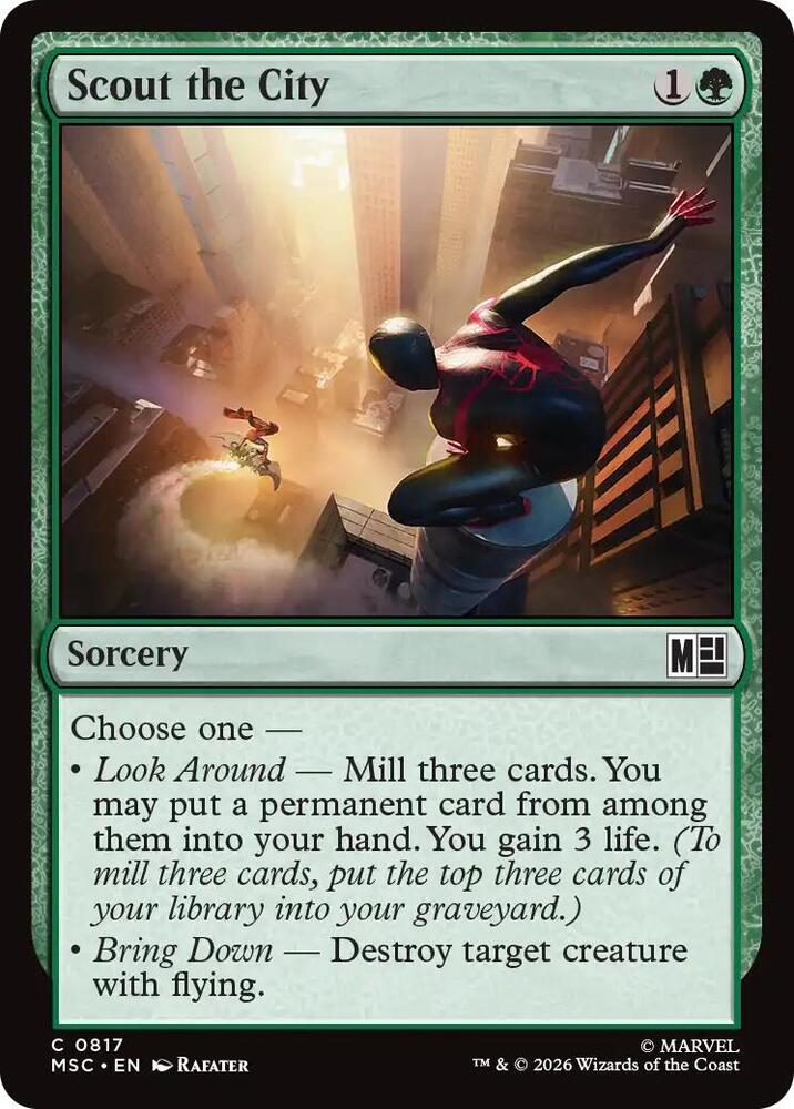 Scout the City 817 (Commander: Marvel Super Heroes) - Foil