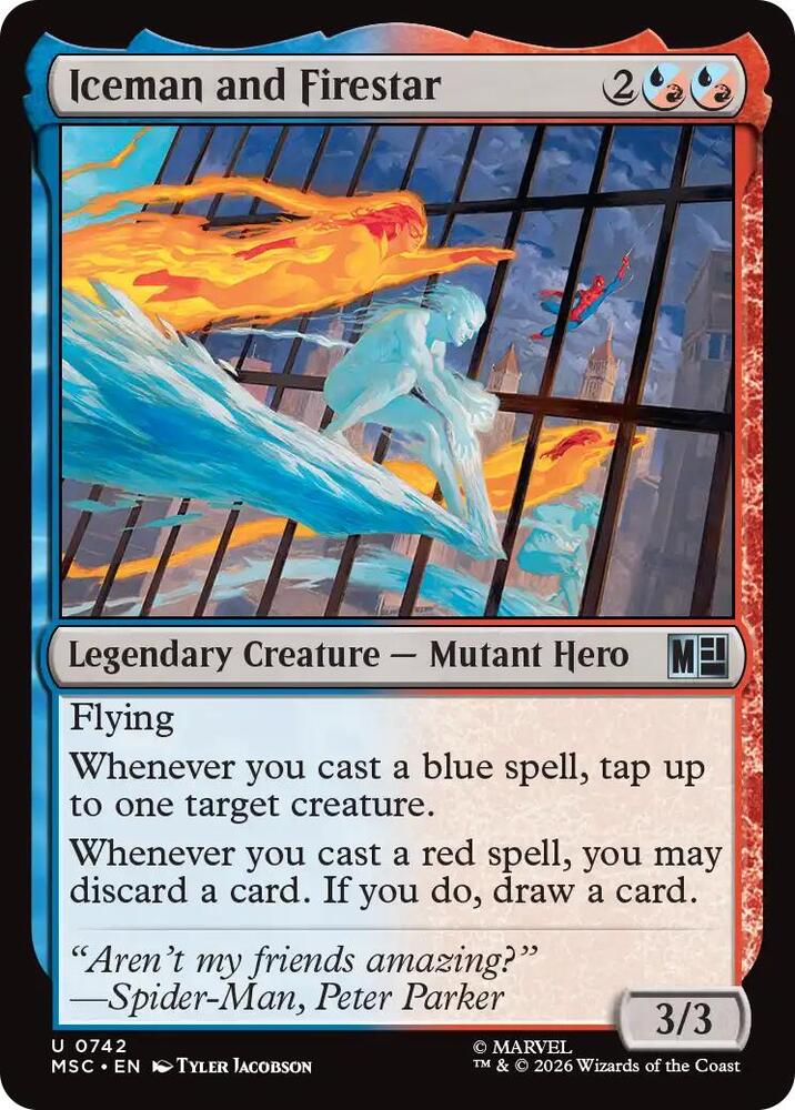 Iceman and Firestar 742 (Commander: Marvel Super Heroes) - Foil