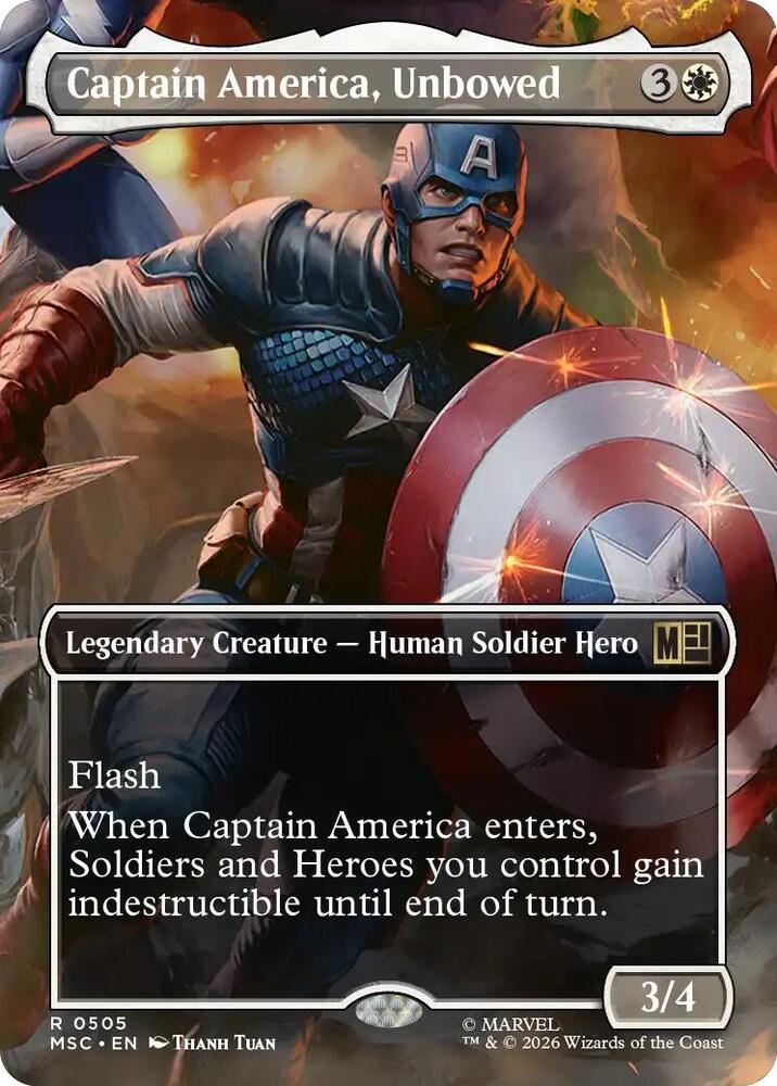 Captain America, Unbowed 505 (Commander: Marvel Super Heroes) - Borderless