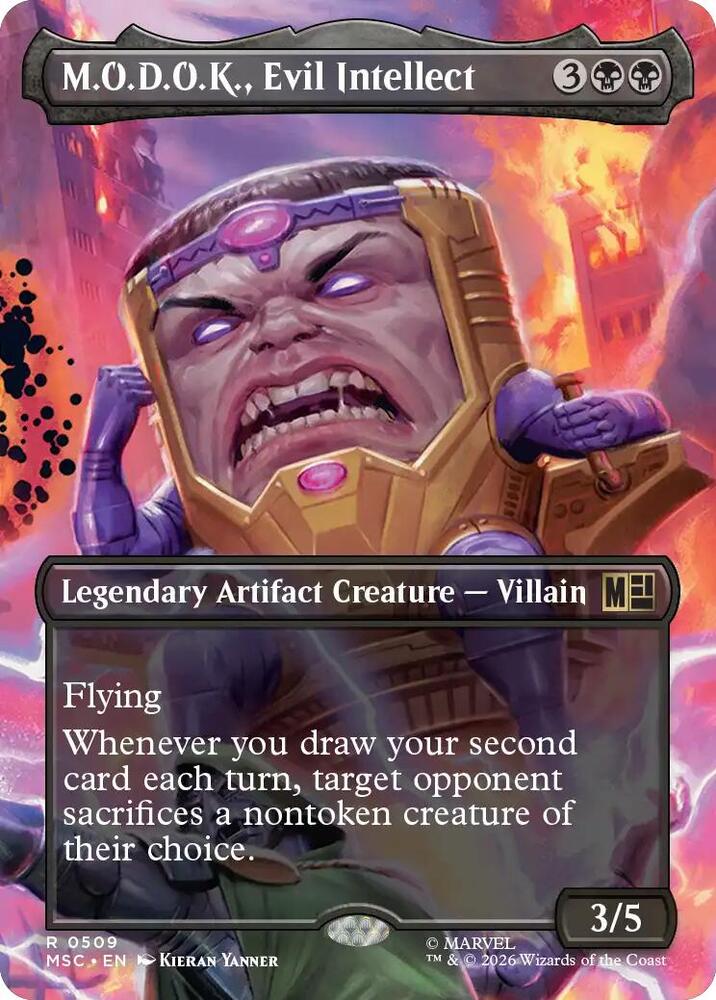 M.O.D.O.K., Evil Intellect 509 (Commander: Marvel Super Heroes) - Borderless