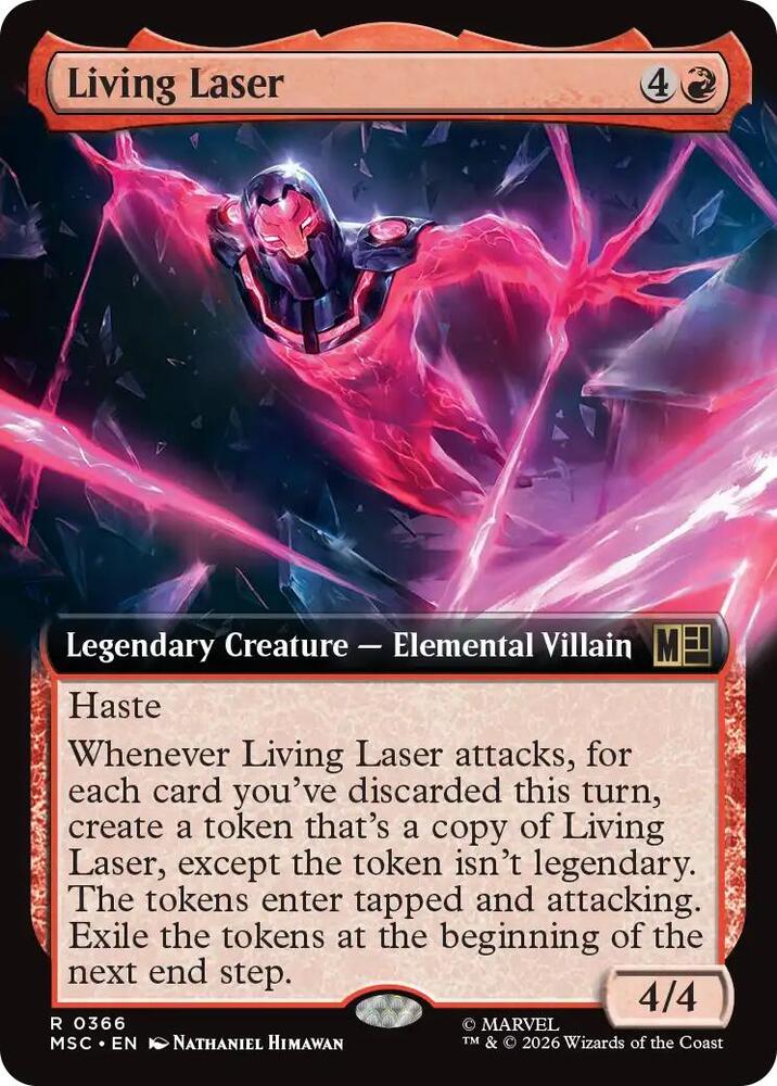 Living Laser Extended Art 366 (Commander: Marvel Super Heroes) - Extended Art