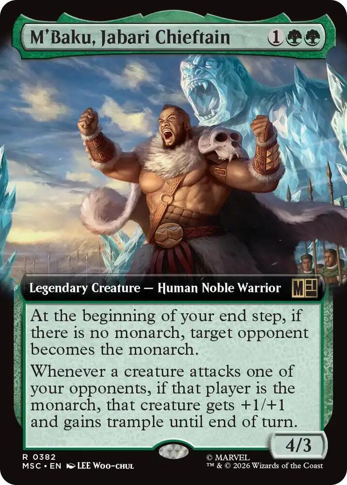 MBaku Jabari Chieftain Extended Art 382 (Commander: Marvel Super Heroes) - Extended Art