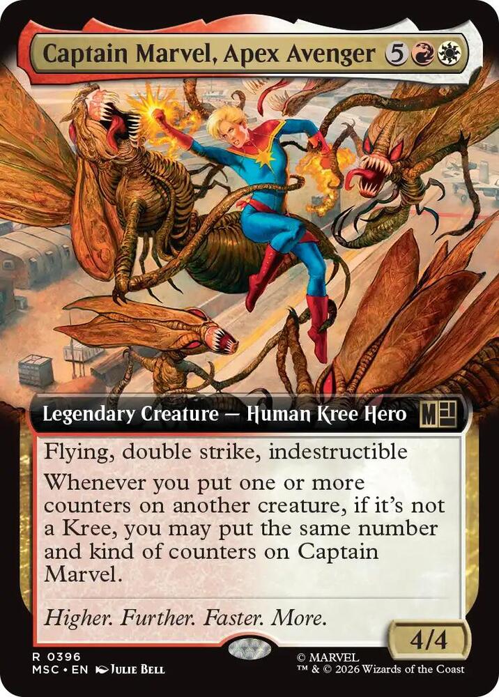 Captain Marvel Apex Avenger Extended Art 396 (Commander: Marvel Super Heroes) - Extended Art