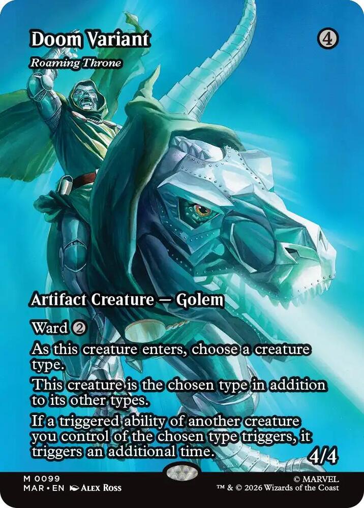 Doom Variant // Roaming Throne 99 (Marvel Universe Eternal-Legal) - Borderless Foil