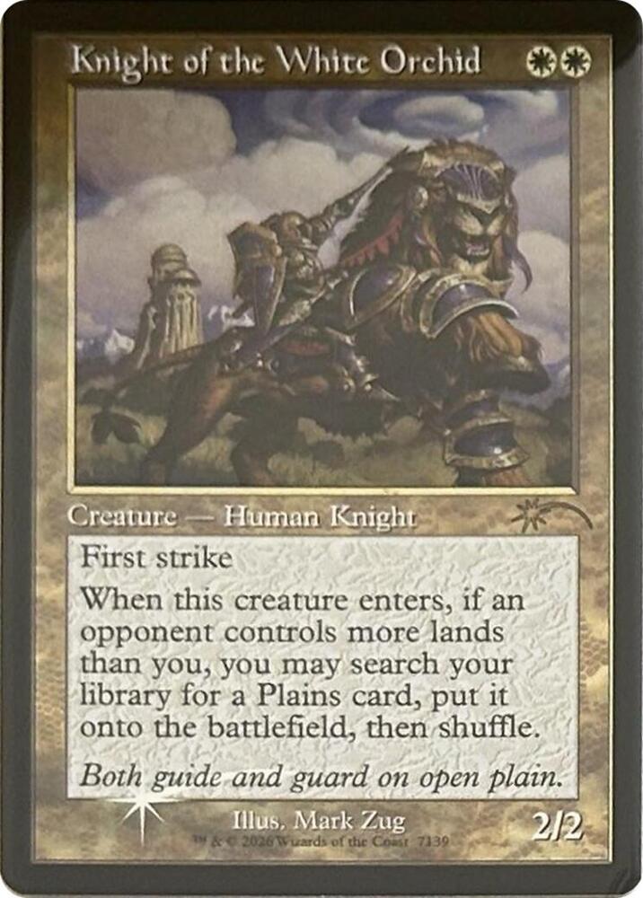 Knight of the White Orchid Retro Frame 7139 (Secret Lair Drop Series) - Foil