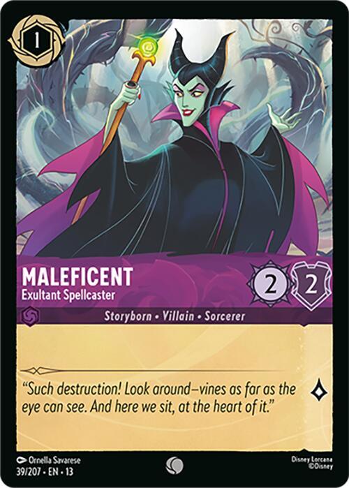 Maleficent, Exultant Spellcaster 39/204 (Attack of the Vine!) - Cold Foil