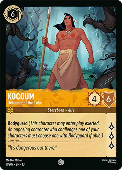 Kocoum, Defender of the Tribe 11/204 (Attack of the Vine!) - Cold Foil