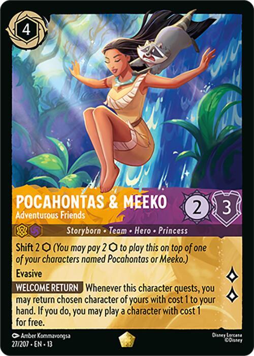 Pocahontas and Meeko, Adventurous Friends 27/207 (Attack of the Vine!)