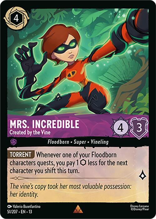 Mrs. Incredible, Created by the Vine 51/204 (Attack of the Vine!) - Cold Foil