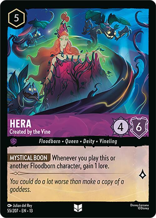 Hera, Created by the Vine 55/204 (Attack of the Vine!) - Cold Foil