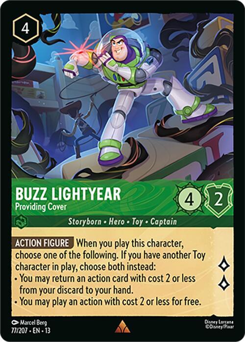 Buzz Lightyear, Providing Cover 77/204 (Attack of the Vine!) - Cold Foil