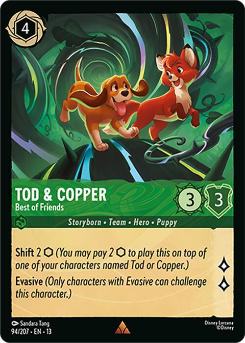 Tod and Copper, Best of Friends 94/204 (Attack of the Vine!) - Cold Foil