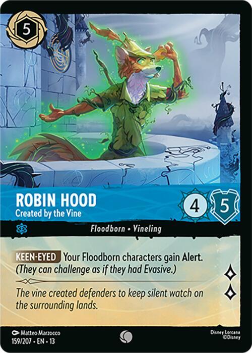Robin Hood, Created by the Vine 159/204 (Attack of the Vine!) - Cold Foil