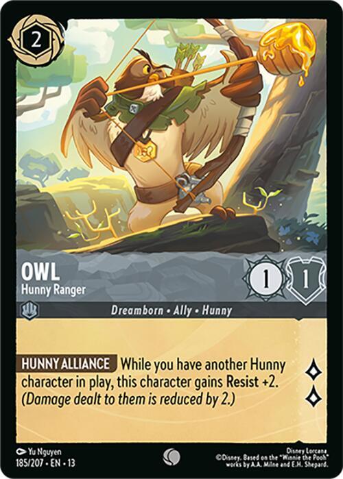Owl, Hunny Ranger 185/204 (Attack of the Vine!)