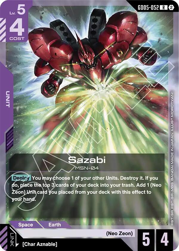 Sazabi GD05-052 (Freedom Ascension) - Holofoil