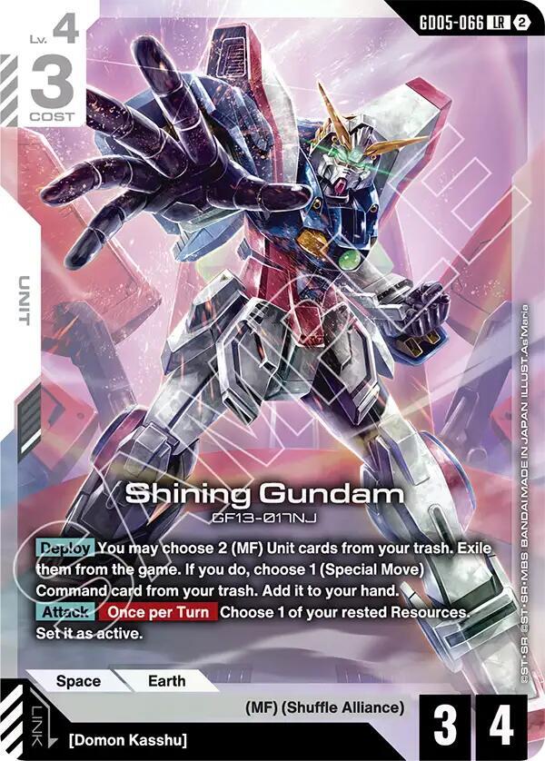 Shining Gundam GD05-066 (Freedom Ascension) - Holofoil