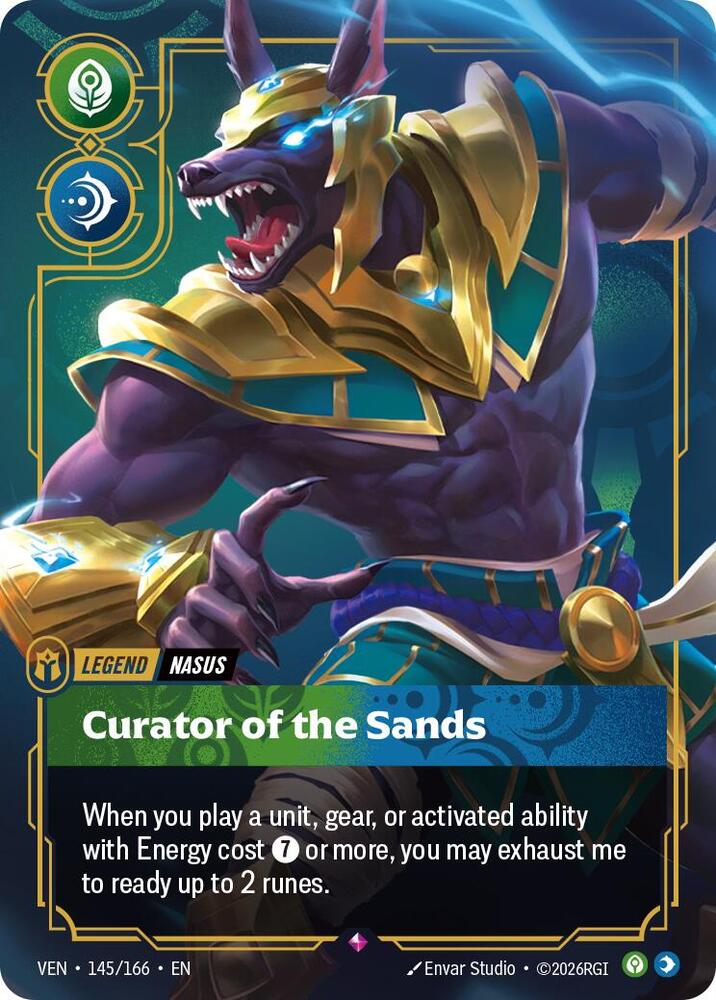 Nasus - Curator of the Sands 145/166 (Vendetta) - Foil