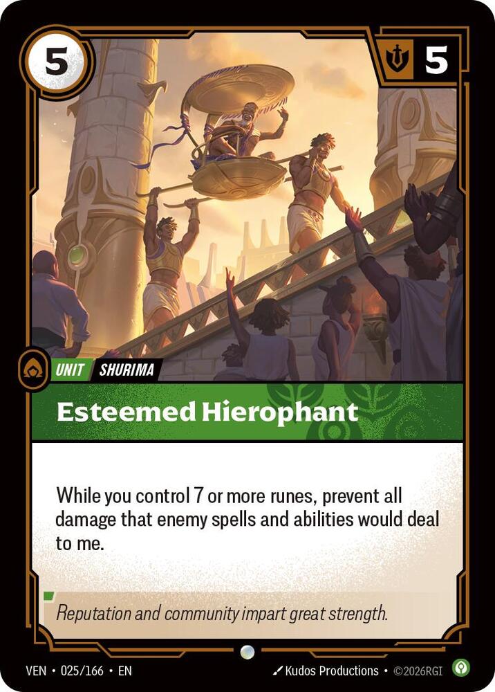Esteemed Hierophant 025/166 (Vendetta)