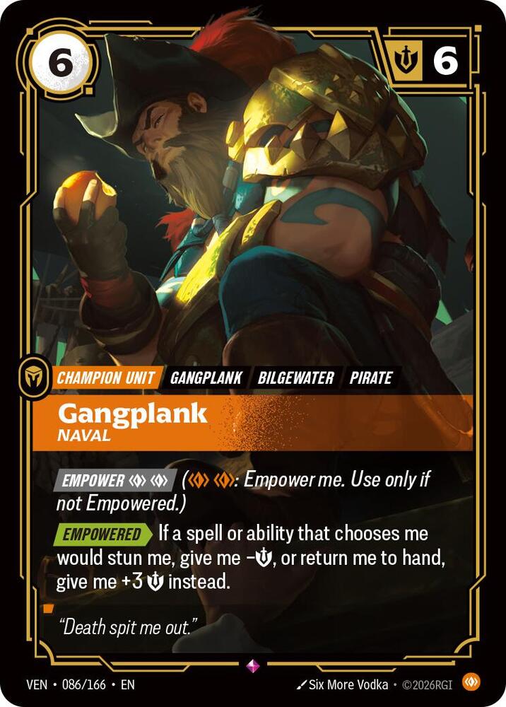Gangplank - Naval 086/166 (Vendetta) - Foil