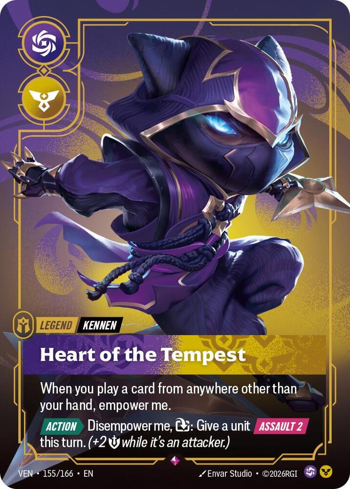 Kennen - Heart of the Tempest 155/166 (Vendetta) - Foil