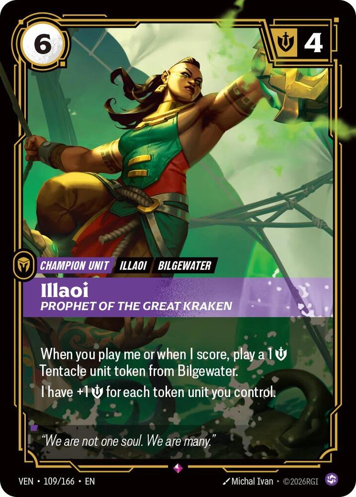 Illaoi - Prophet of the Great Kraken 109/166 (Vendetta) - Foil
