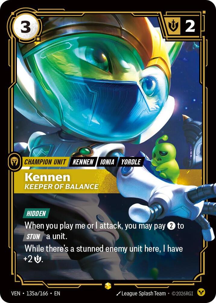 Kennen - Keeper of Balance 135a/166 (Vendetta) - Foil