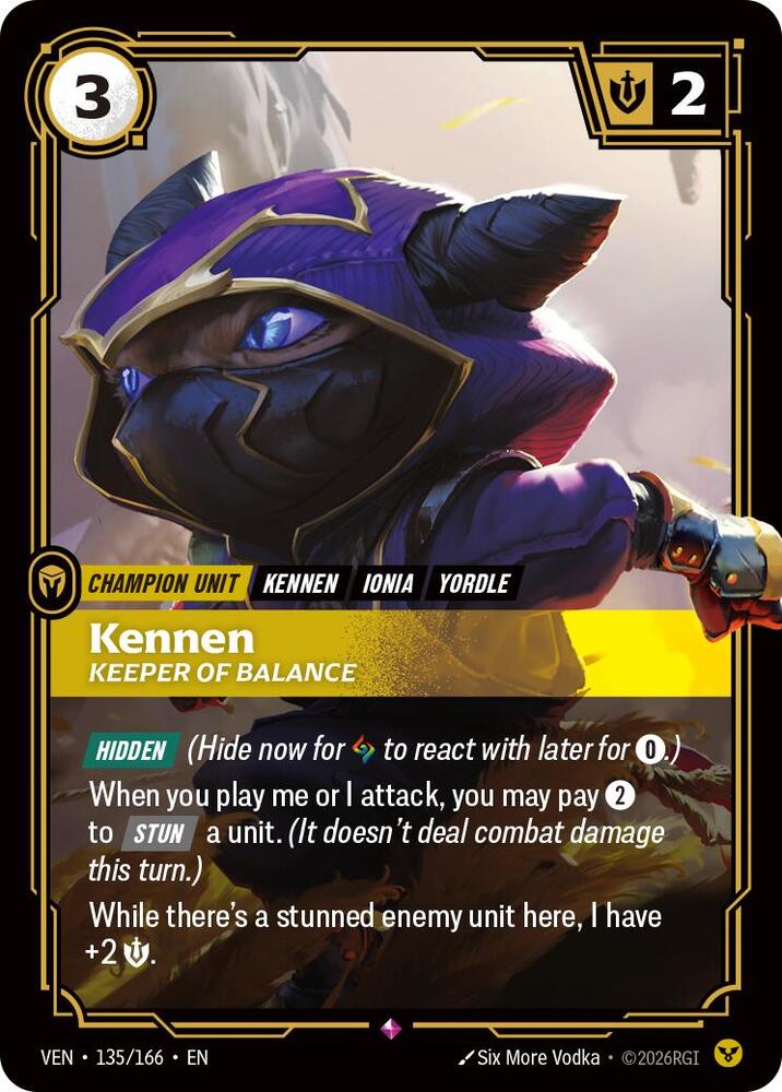 Kennen - Keeper of Balance 135/166 (Vendetta) - Foil