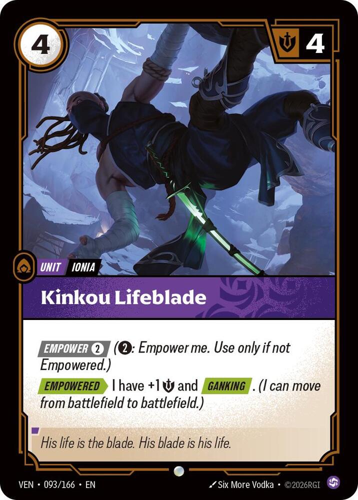 Kinkou Lifeblade 093/166 (Vendetta)