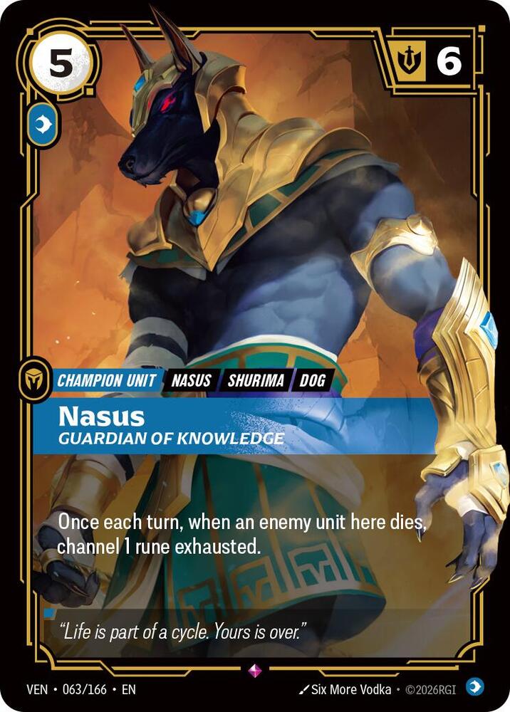 Nasus - Guardian of Knowledge 063/166 (Vendetta) - Foil