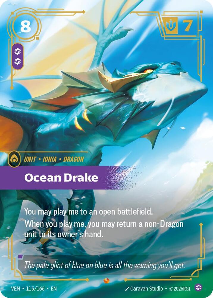 Ocean Drake 115/166 (Vendetta) - Foil