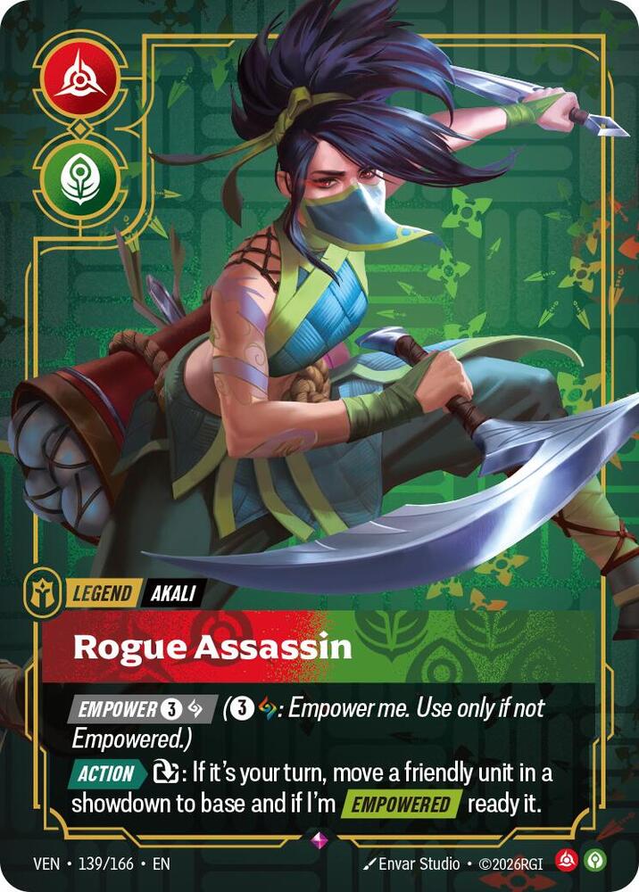 Akali - Rogue Assassin 139/166 (Vendetta) - Foil