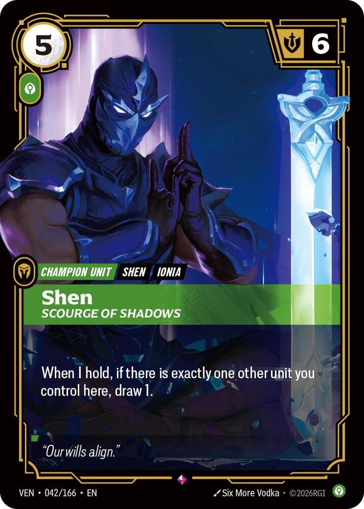 Shen - Scourge of Shadows 042/166 (Vendetta) - Foil