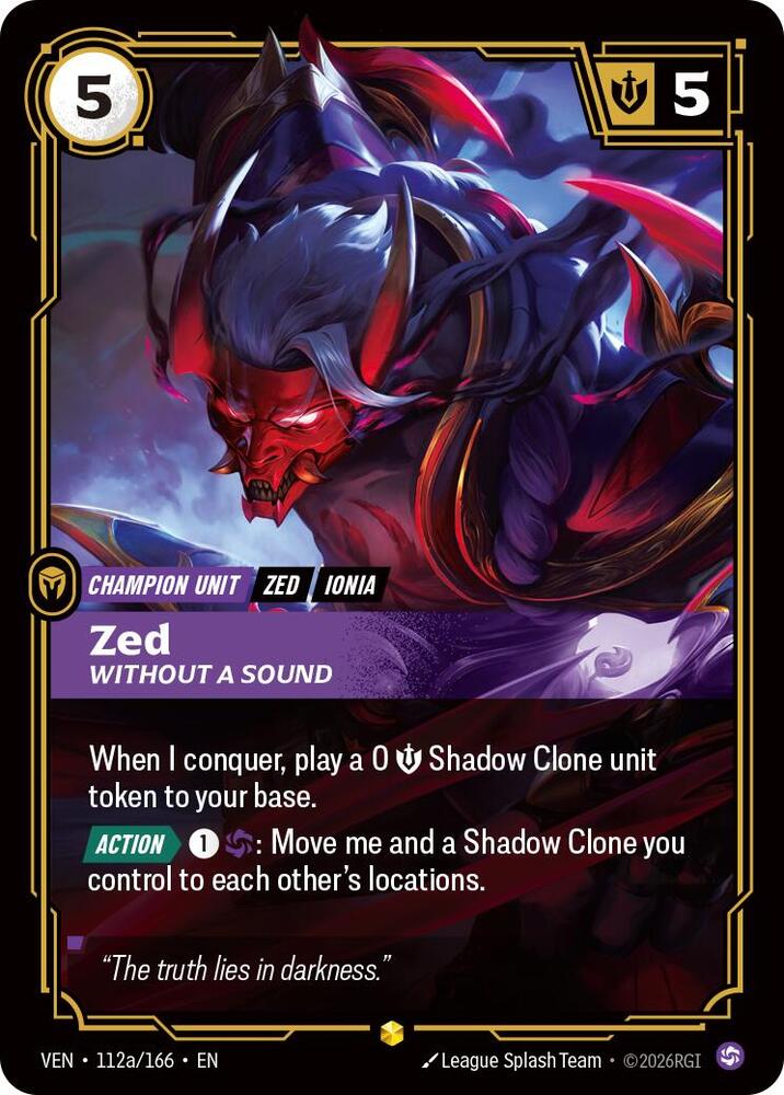 Zed - Without a Sound 112a/166 (Vendetta) - Foil